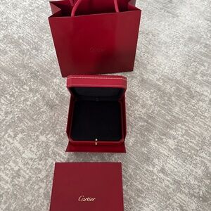 Cartier jewelry box, gift box and bag